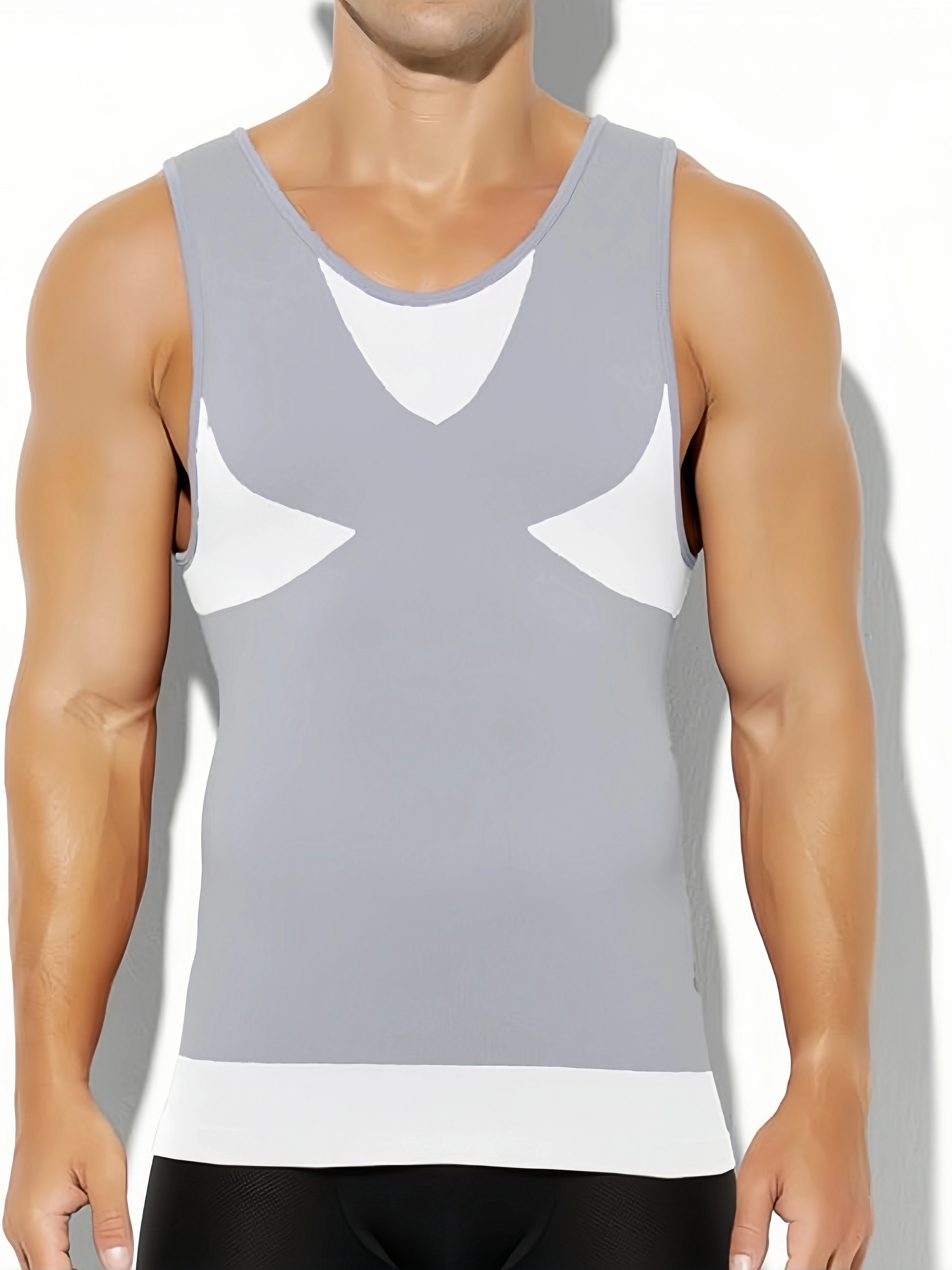 Men's Comfortable Sleeveless Running Vest Sleeveless Sport Workout Training Exercise Tank Top for Athletic Gym Muscle Fitness