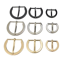 1pcs Metal Semicircle Shape Single Pin Belt Buckle Durable Adjuster Clasp for Leather Craft Bag Strap Belt Shoes Garment Webbing