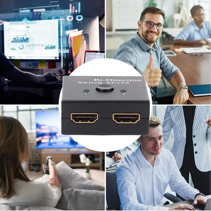 مقسم واجهة وسائط متعددة عالي الدقة ، 2 مدخل 1 مخرج ، 1 مدخل 2 مخرج ، 4K30HZ