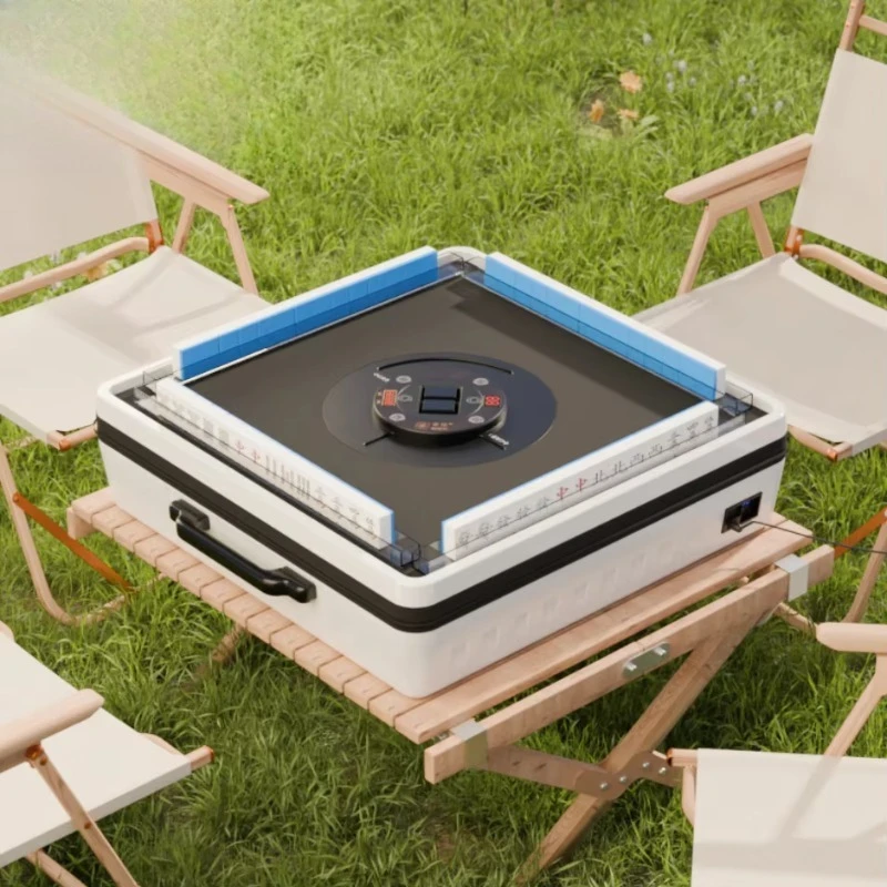 New Mini Automatic Mahjong Table for Travel with  Dealing Play Anytime Anywhere