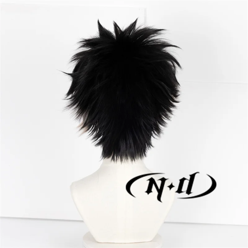 ND Gen Narumi 코스프레 가발, 애니메이션 카이주 No.8 코스프레, 블랙 그레이 헤어, 만화 파티, 내열성 합성 헤어