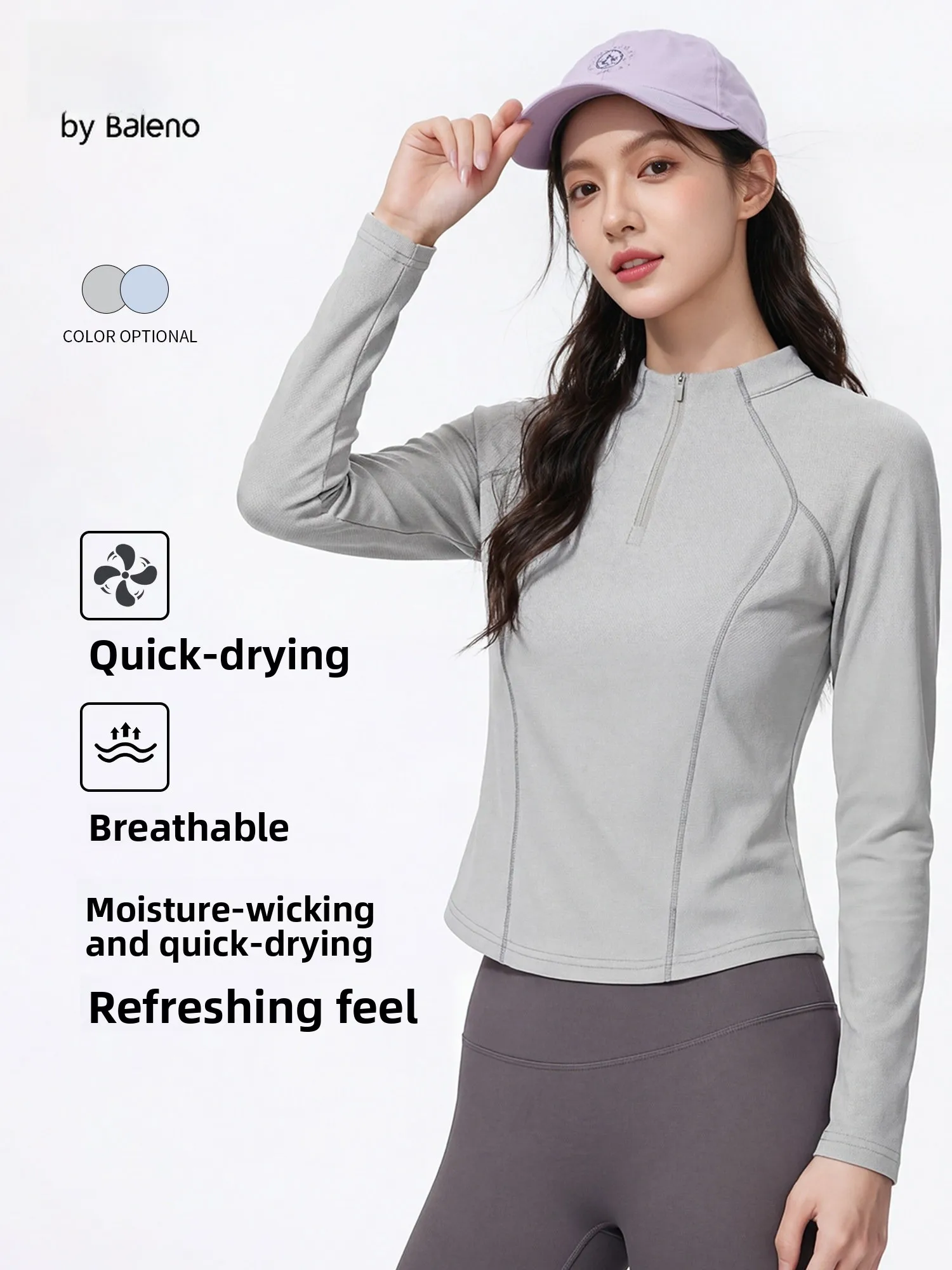 

Женская футболка Bal ey Qui Dry Long Sve Fitn для фитнеса, весенняя новинка, для бега на открытом воздухе, скалолазания, для похудения, повседневная одежда