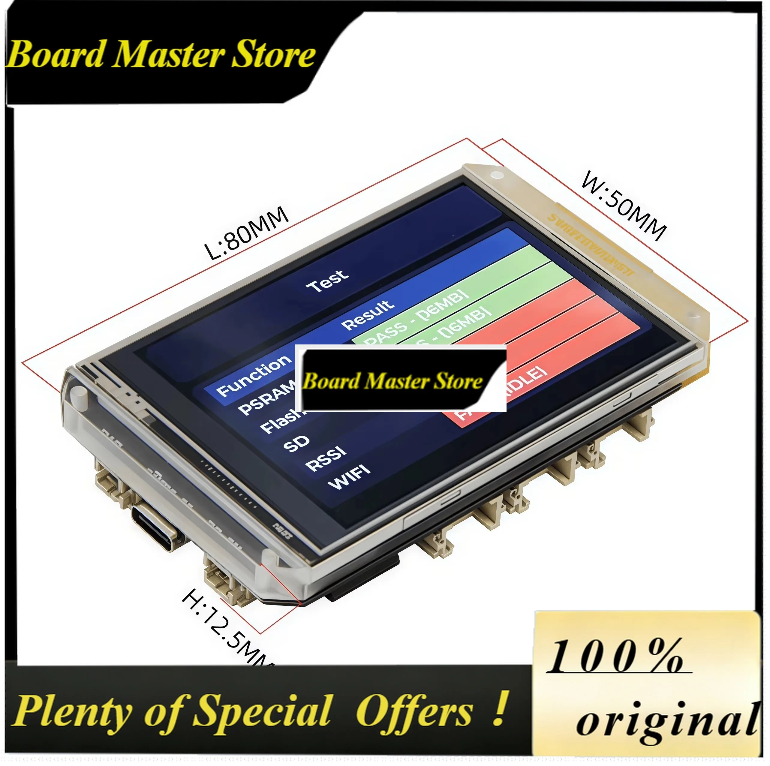 BoMsT-HMI ESP32-S3 2.8 Inch Resistive Touch Screen Support TF WIFI Bluetooth Development Board