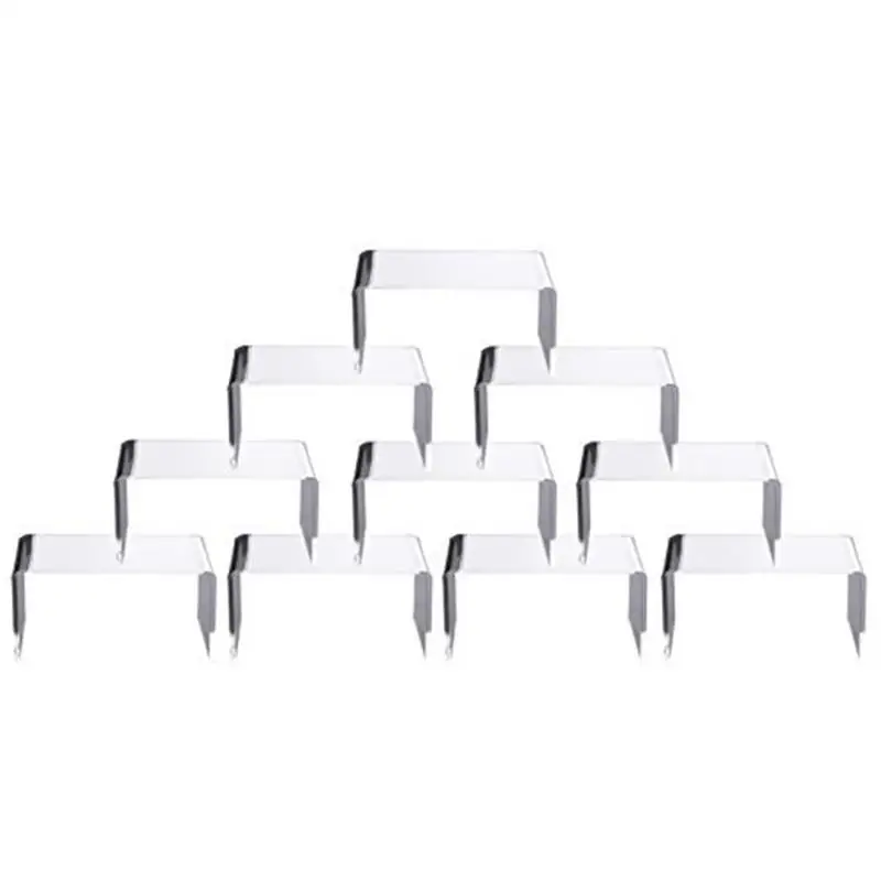 Soporte de acrílico transparente para productos, estante de exhibición de joyería, escaparate, accesorios para dulces, tienda de exhibición de figuras de acción, marketing, 10 Uds.