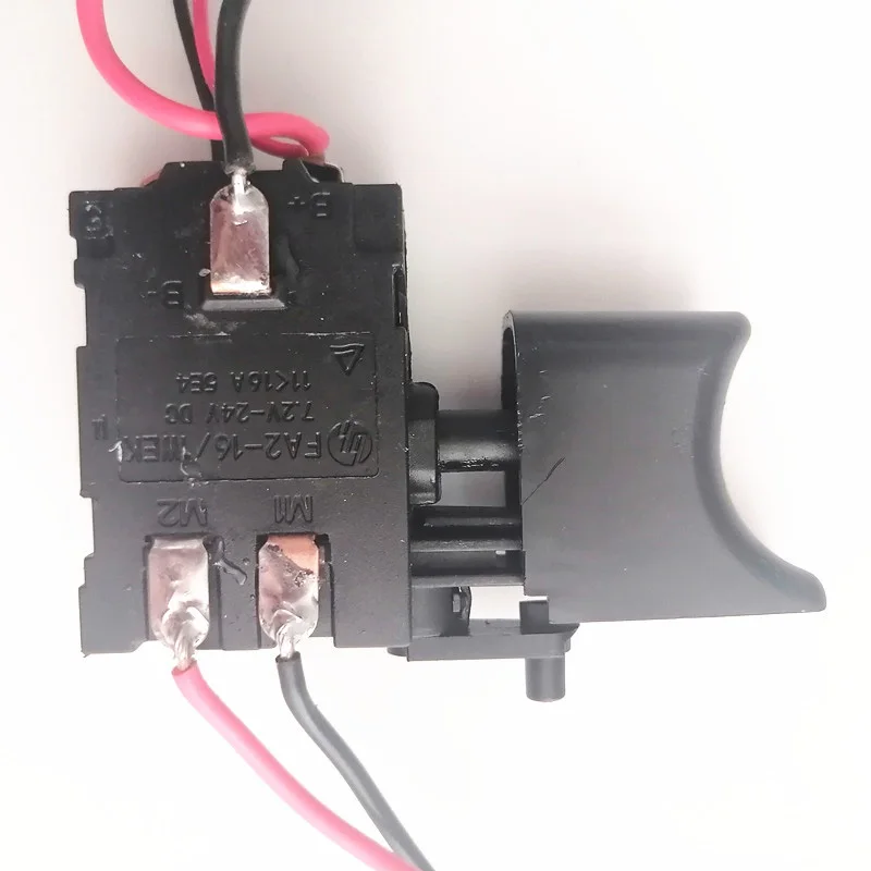 7.2V- 24V Regolatore di velocità del trapano Interruttore del trapano Batteria al litio Interruttore di attivazione del controllo della velocità del trapano a batteria con luce