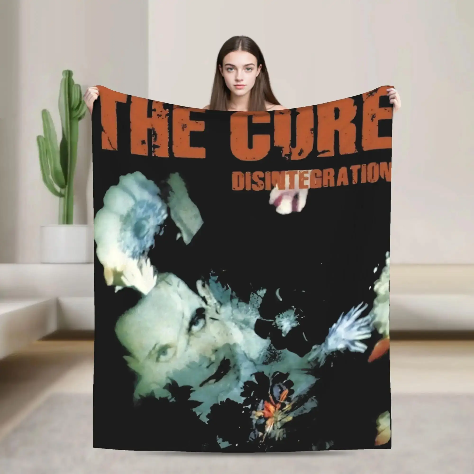 

THE CURE Band Blanket Super Soft Plush Throw for Home Decor Travel Office Flannel Bedspread Cozy Blanket Gift