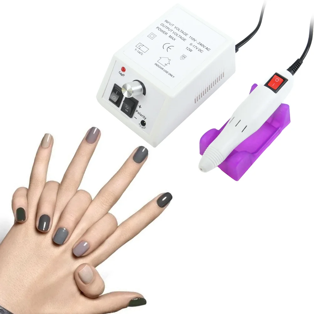 ماكينة حفر الأظافر الكهربائية 20000 مجموعة مانيكير وباديكير احترافية مع 6 لقم معدنية و6 أشرطة صنفرة للطبيعة #2