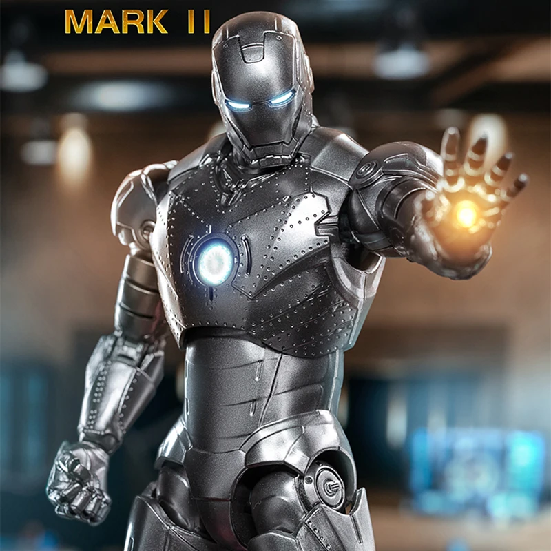 Genuine Tony Stark Iron Man 1/10 Edition Zd Toys Iron Man Mk2 Model 7 pollici Action Figures Avengers Genuine Collect Model Toy