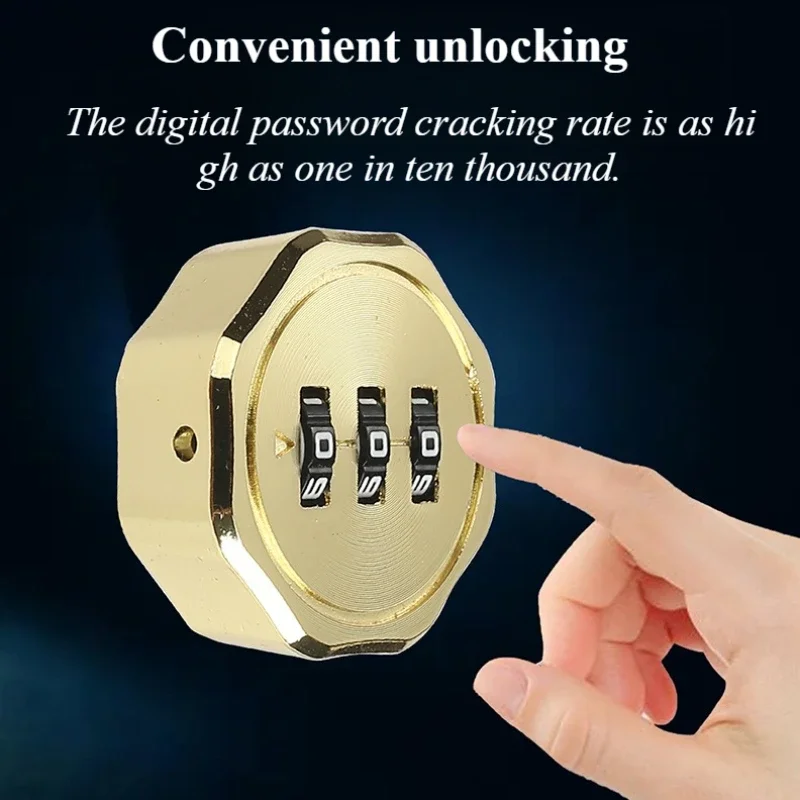 Cabinet Mailbox Password Locker 3 Digital Code Combination Lock Cupboard Drawer Password Locker