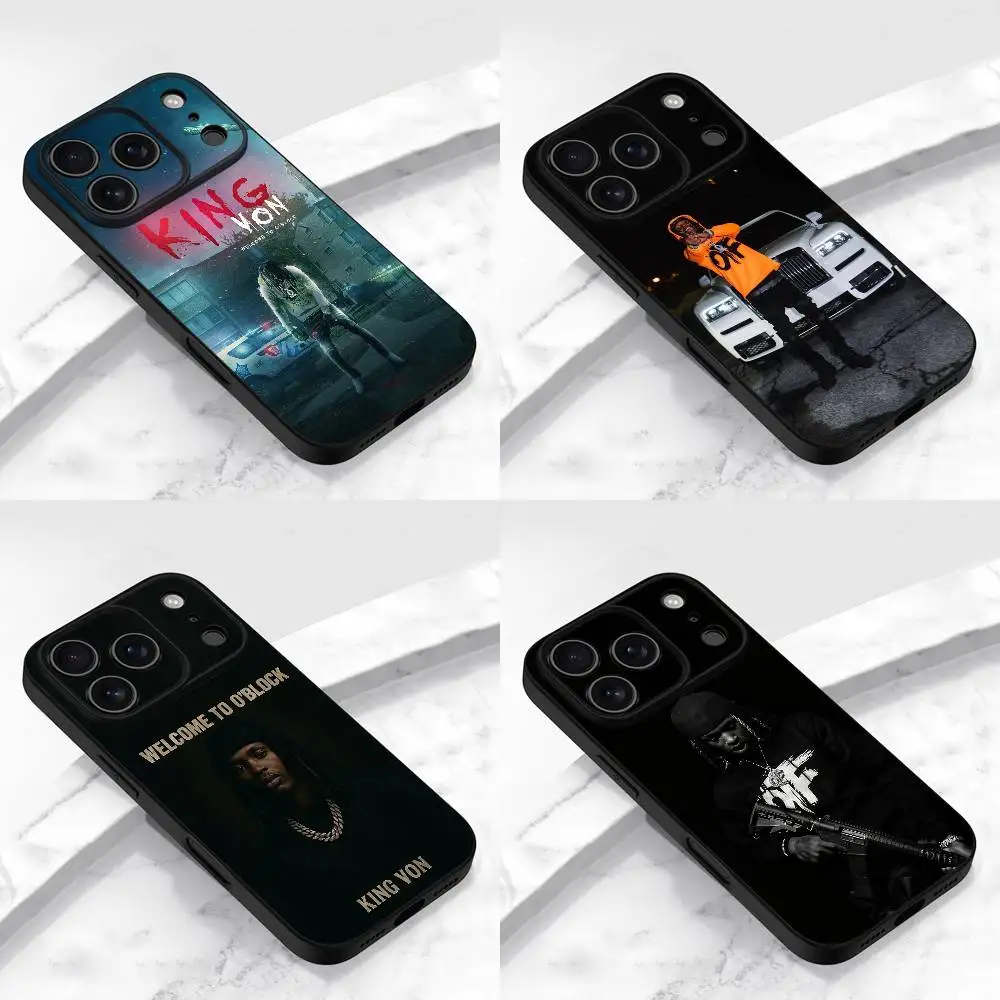 

k-King Welcome to O Block V-Von Phone Case For iPhone 17,16,15,14,13,12,11,Pro,Max,Plus,E,Air,Mini Protective Black Cover