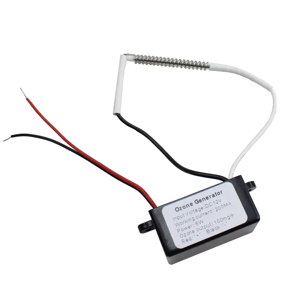 أجزاء منقي الهواء الصغير من Alanchi مولد أوزون DC12V 100mg لتطهير المساحة الصغيرة والتعقيم وإزالة الرائحة