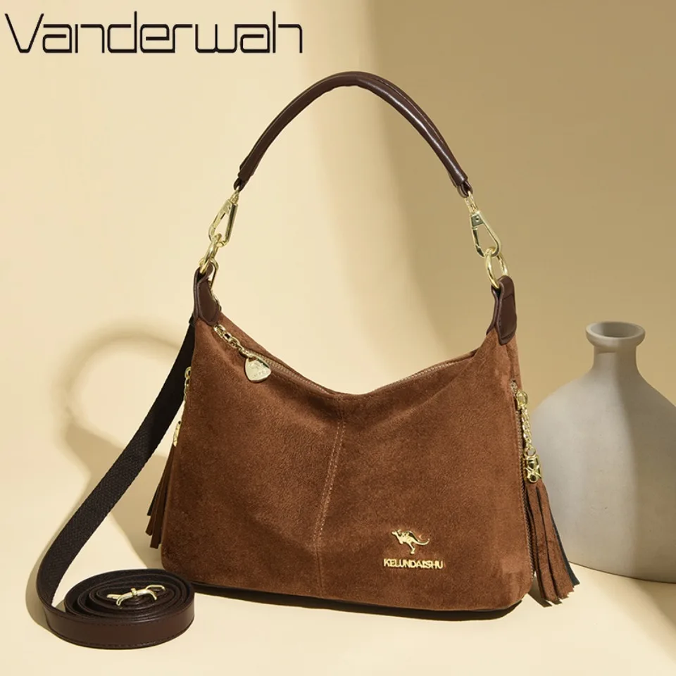 

Luxury Faux Suede Shoulder Messenger Crossbody Bags for Women Casual Women Bags Top Quality Female Purses and Handbags Tote Bag