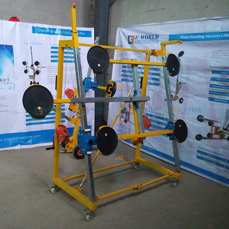 เครื่องยกกระจกสุญญากาศ 400 กก. Eworld ขายดี อุปกรณ์จัดการกระจก เครื่องยกกระจกสุญญากาศขนาดใหญ่ ราคา