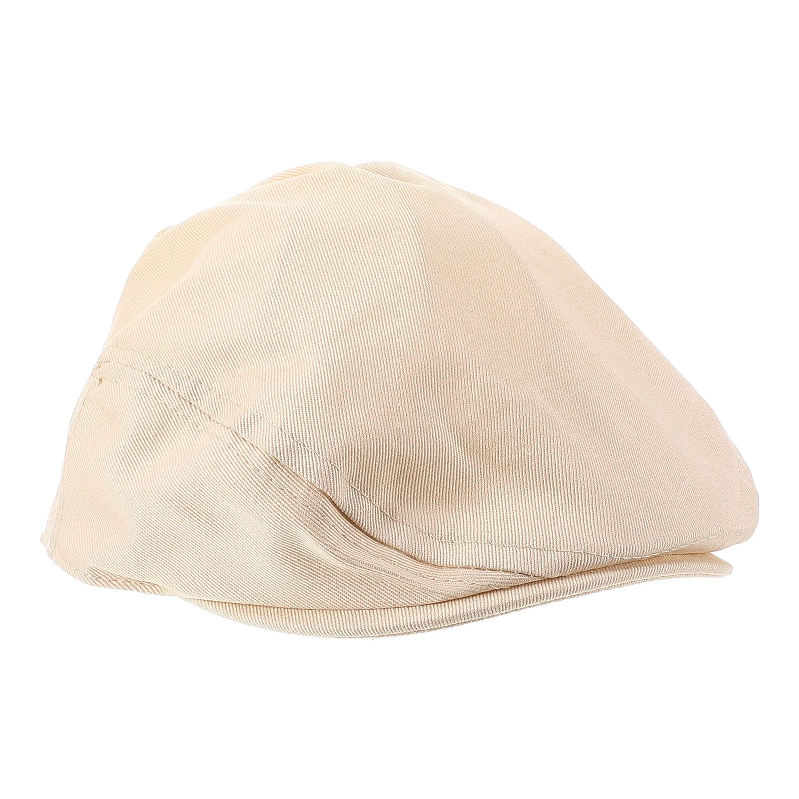 

Children's Beret Hats Solid Color Embroidered Letter Beige Forward Cap Kids Toddler Baby Hat Sun Protection Cotton Blend