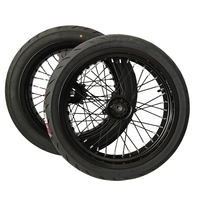 

Hot-selling Fit for Sur Ron Ultra Bee 17 Wheel Set With Tires Costom Color Electric Dirt Bike Supermoto Front Rear Wheels