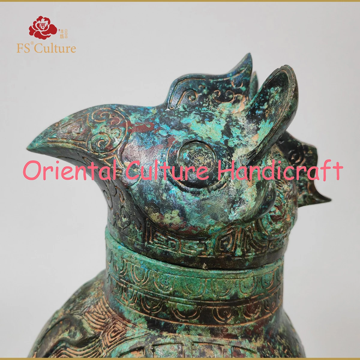 Chinese Shang Dynasty Traditional Antique Bronzes Can Be Collected Exquisite Ornaments Bronze Owl Statue Bird Honor