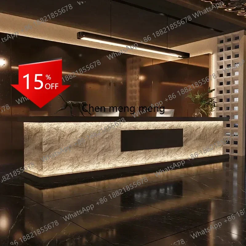 

P178 Beauty Institute Reception Desks Restaurant Workbench Front Desk Reception Counter Customize Modern Schreibtisch Furniture