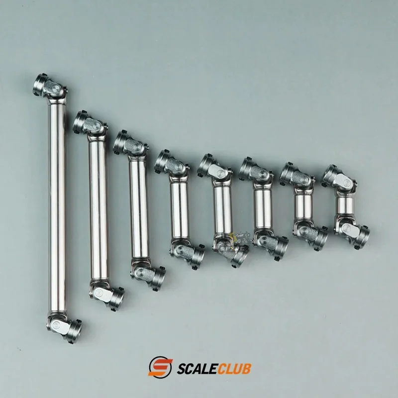 Scaleclub – arbre d'entraînement en acier inoxydable CVD, Joint universel, diamètre intérieur 5MM, camion, voiture d'escalade pour Tamiya Scania 770S MAN Benz