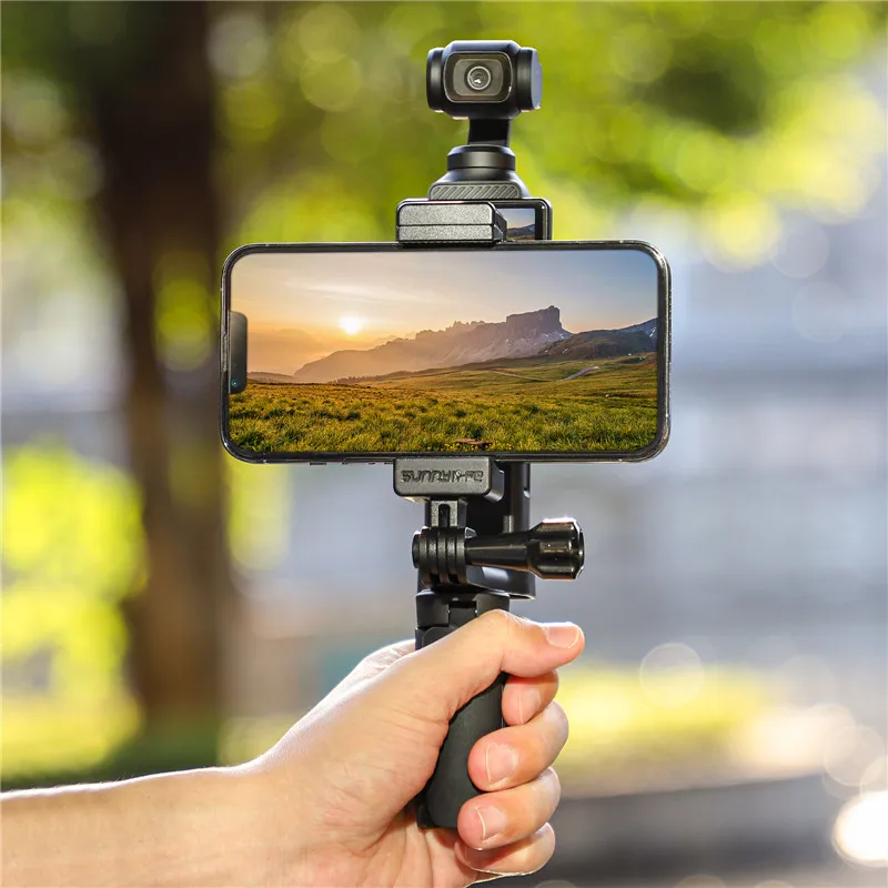 Sunnylife Front Phone Holder Clip Handheld Shooting Expansion Adapter For DJI Osmo Pocket 3 Expansion Bracket Camera Accessories