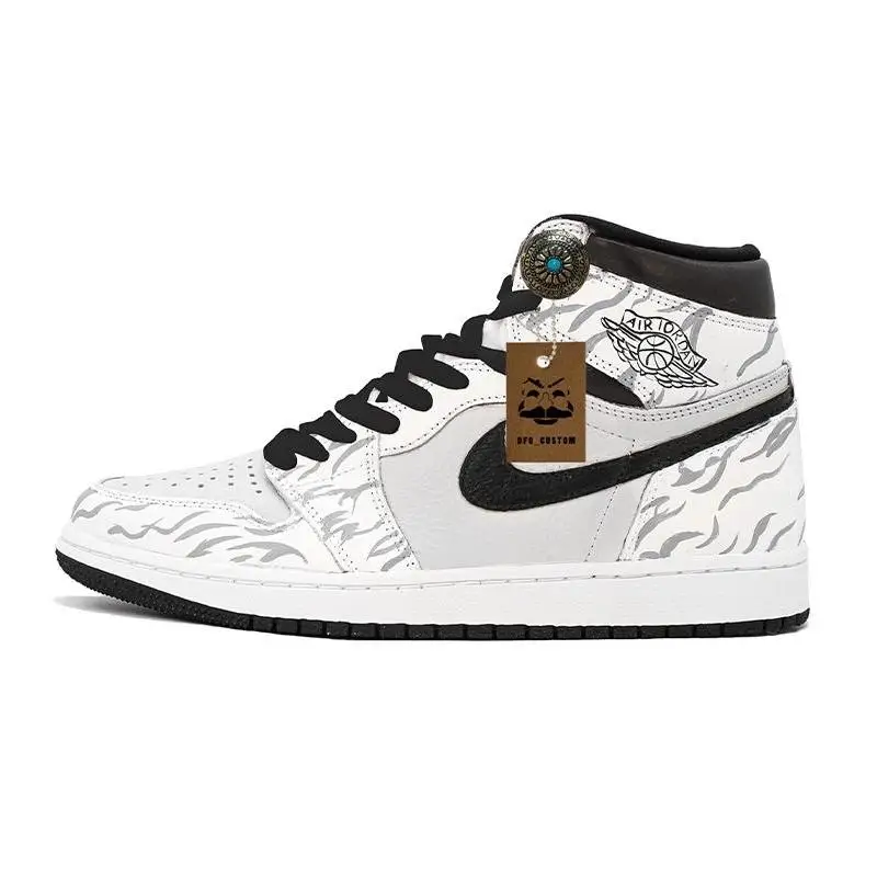 

【Customize】Jordan Air Jordan 1 Vintage Basketball Shoes Unisex Sneakers shoes 555088-603