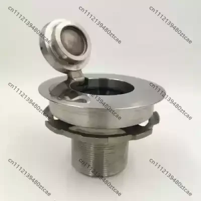 Integrated Flip Cover Stainless Steel Floor Valve Vacuum End Thread Suction Port Fitting
