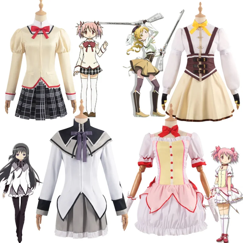

Аниме Волшебная девочка Puella Magi Madoka Magica Homura Akemi Косплей Костюм Боевая форма Парик Носки для Mahou Shoujo Comic