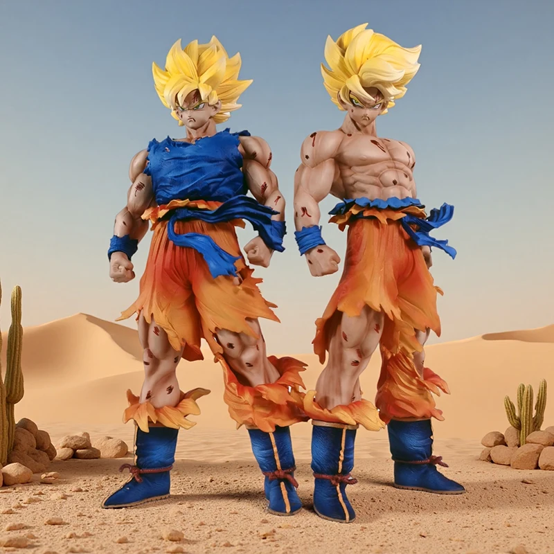 

New 31cm Dragon Ball Z Goku Figure Super Saiyan Action Figures Pvc Statue Collection Desktop Decorate Model Toys Xmas Gifts