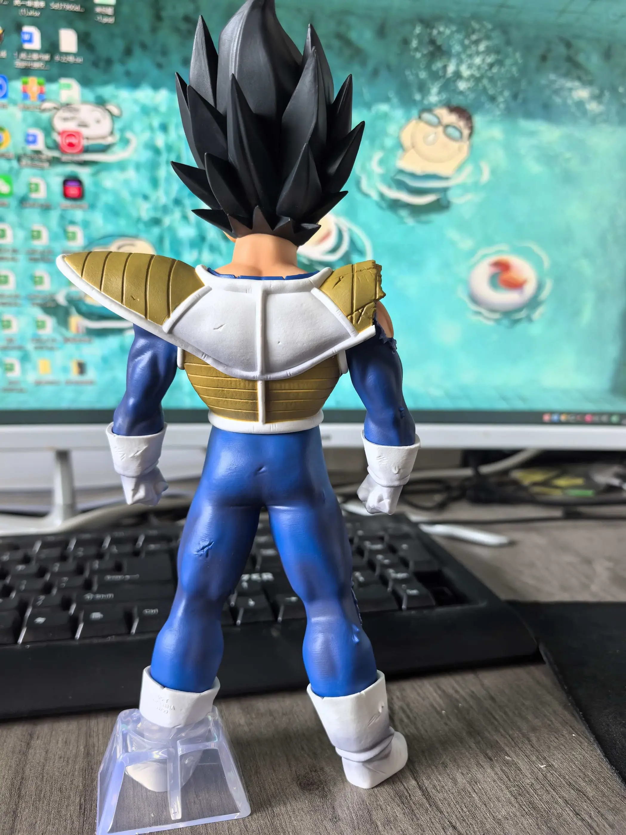 Figuras de acción de Dragon Ball Z de 23cm, figuras de acción de Vegeta bonitas, estatua de muñeca, modelo de colección, juguete personalizado para niños, cumpleaños