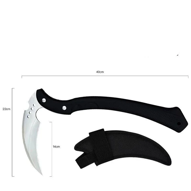 High-end Multi-functional T Actical Sickle Is A Practical EDC Hand Tool for Weeding in Gardens and Survival in The Wild