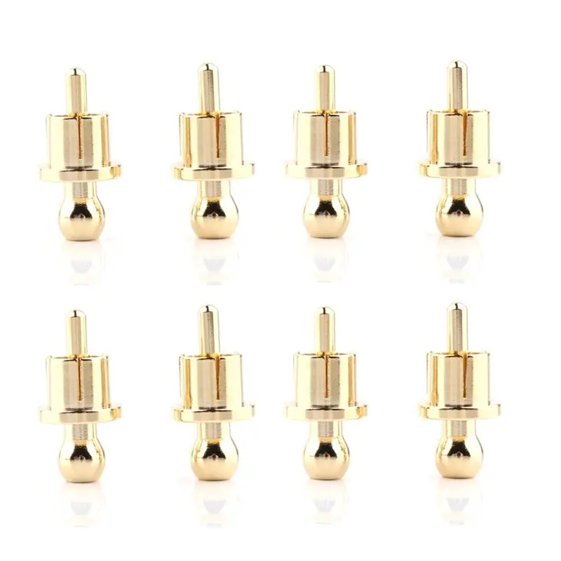 

ABBN-RCA Plug Caps 8Pcs Gold Plated Noise Stopper Copper Dust Protectors Shielding Coverings