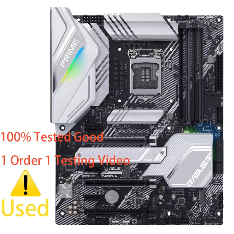 ASUS ROG STRIX Z490-A  LGA 1200 (Intel 10th Gen) Z490 SATA 6Gb/s ATX Intel Motherboard