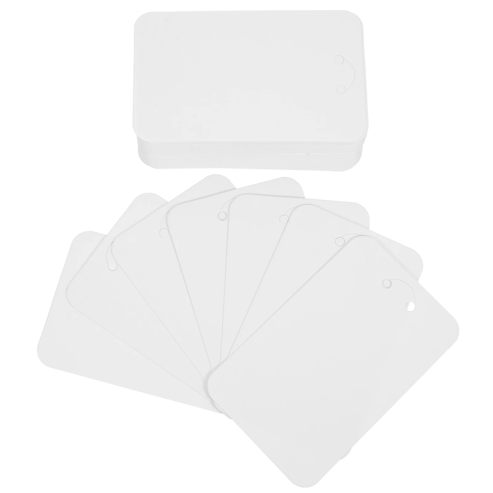 

Keychain Display Card Set Pre-cut Holes Fixing Key Rings Self-sealing Bags Necklace Jewelry Cards Packaging Dust-proof Useful