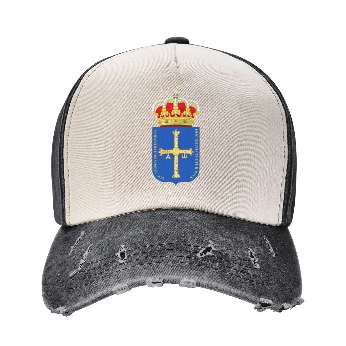 Coat of Arms of Asturias, Spain Baseball Cap Custom Cap Trucker Cap Fishing Hood Caps Male Women's