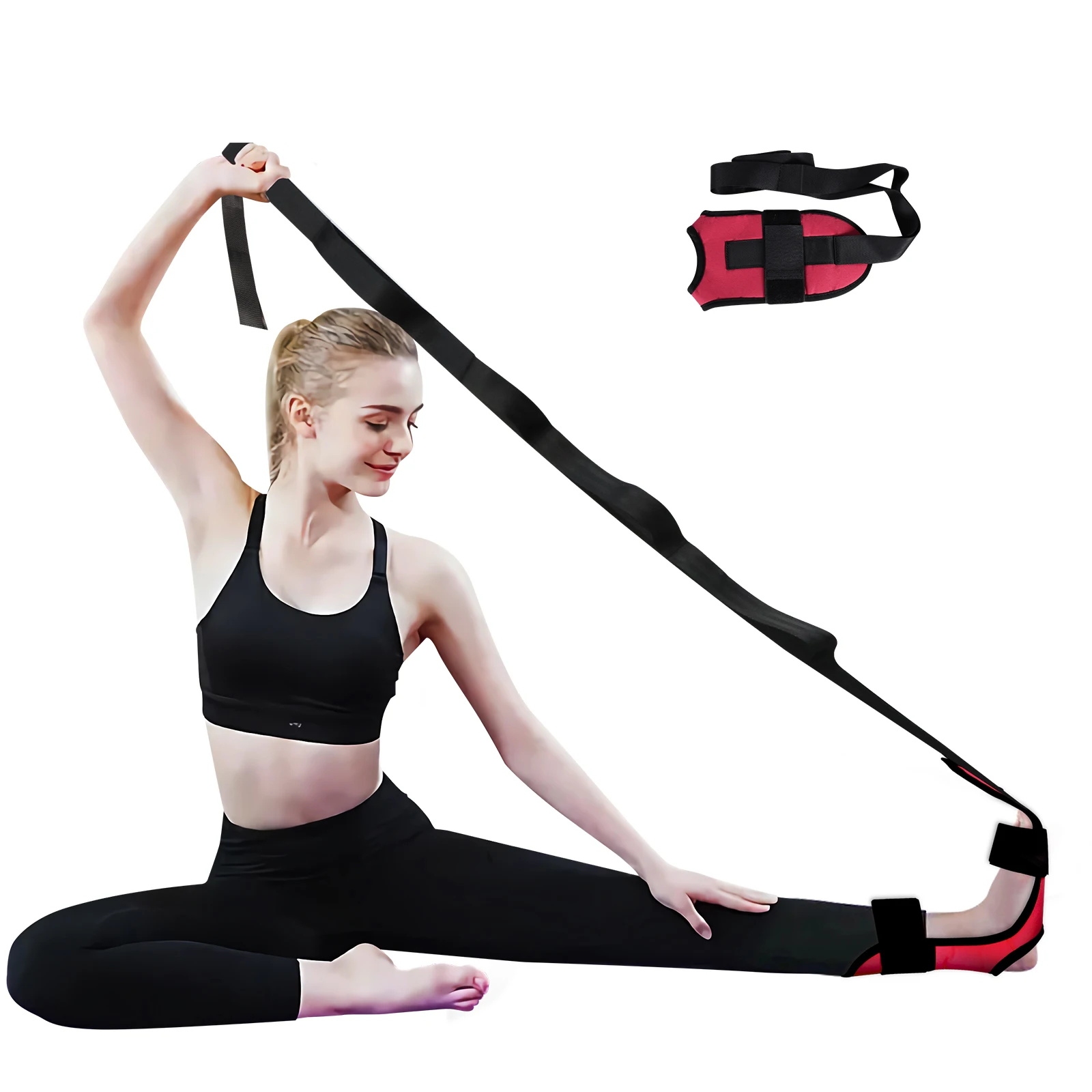 

Растягивающая лента для йоги, облегчение подошвенного фасциита, поддержка голеностопного сустава, реабилитация, носилки для ног, гибкость, терапевтическое снаряжение