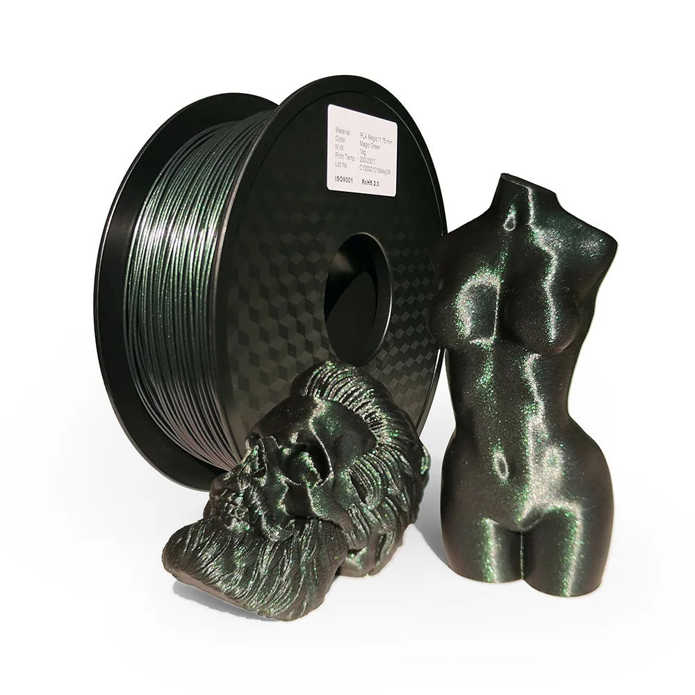 3D printing consumables Magic color PLA consumables 1kg cross-border 1.75mm 3D printing silk consumables FMD