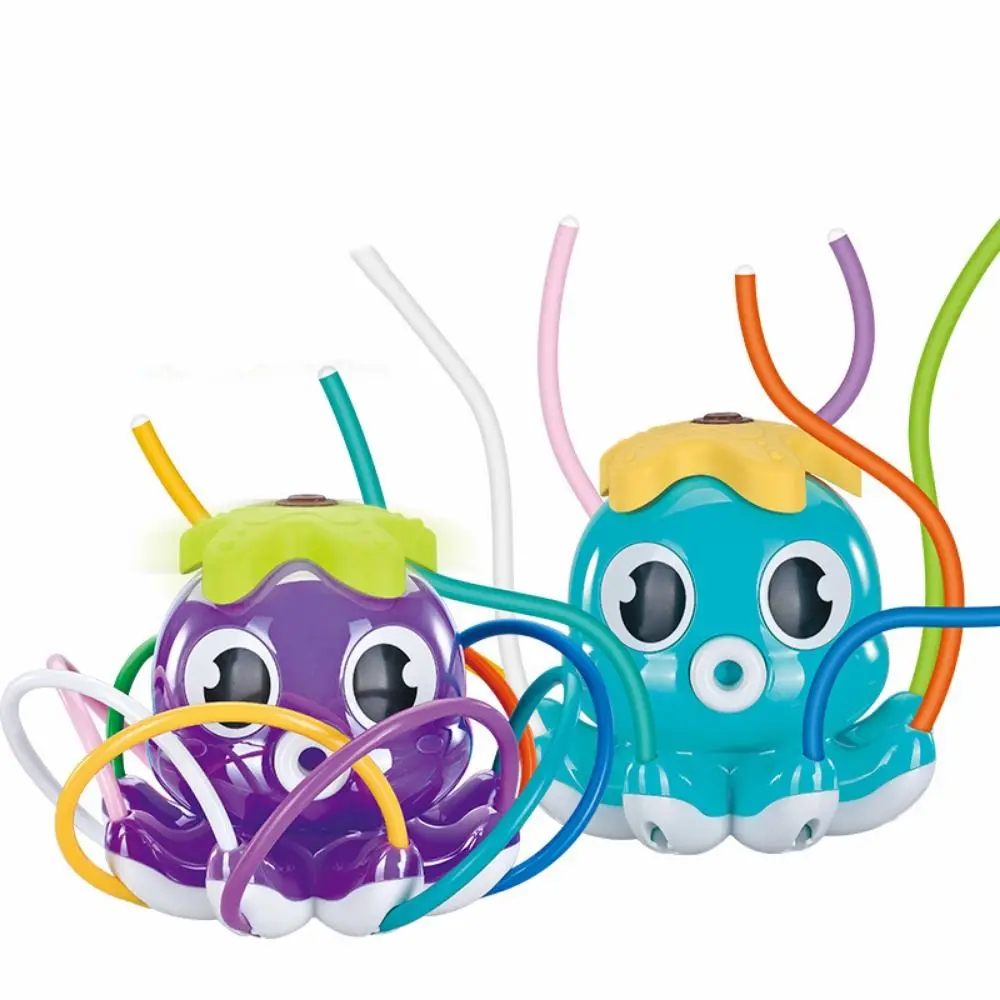 Colorful Water Spray Sprinkler Roating Spray Nozzles Durable Octopus Water Sprinkler Toys Easy To Use Portable