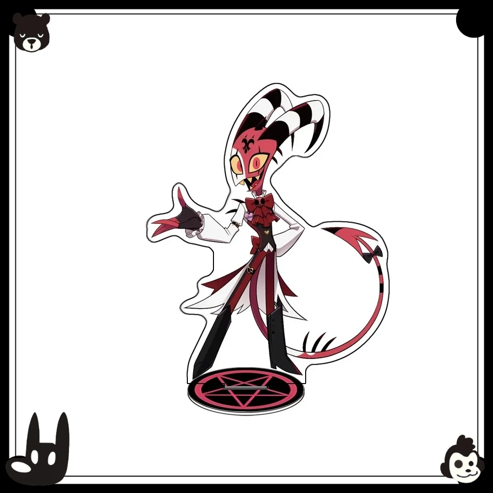 2026 Helluva Boss Cafe Collaboration Stolas Loona Moxxie Blitzo Asmodeus Millie Acrylic Stand Desk Display Anime Gift keychain