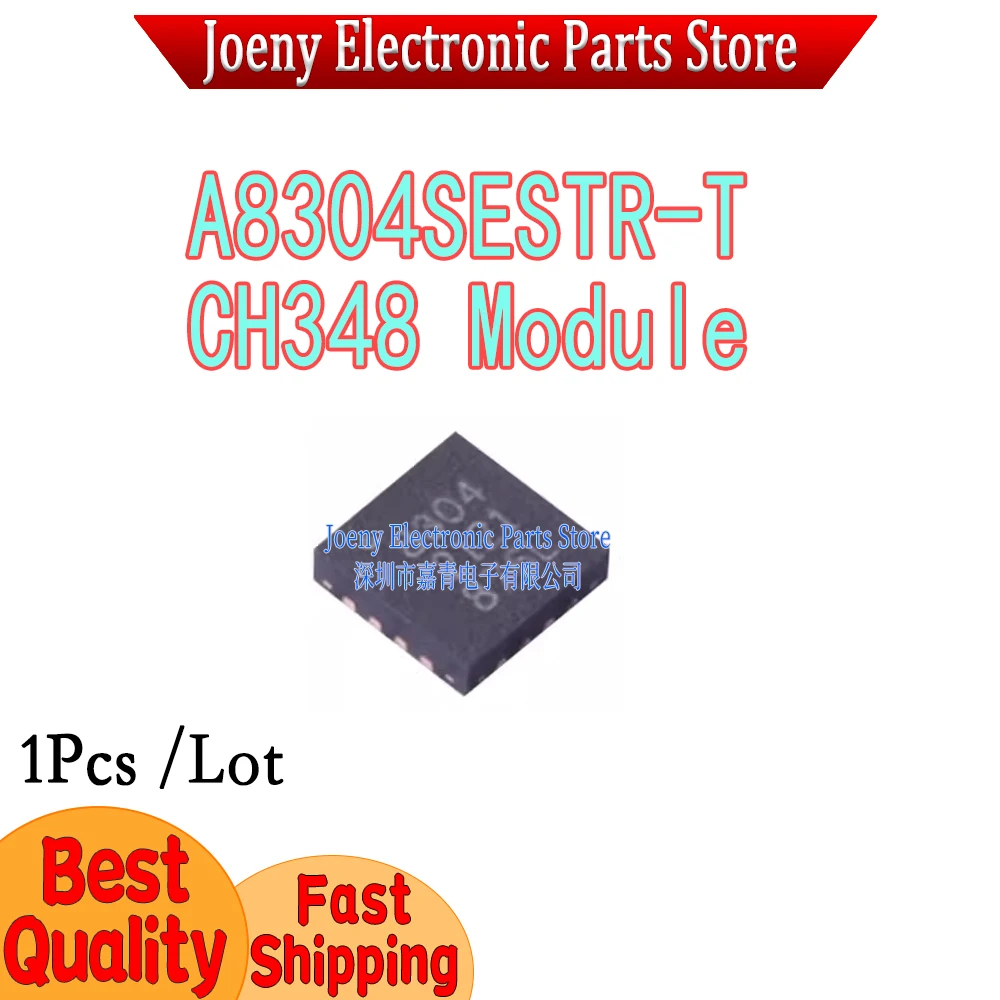 A8304SESTR-T A8304SESTR A8304 8304  USB to 8-channel TTL serial port, USB Type-C interface, 6Mbps high-speed CH348 module