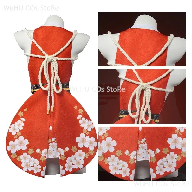 Mai Shiranui juego de fantasía fantasía Mortal Kombat Cosplay mujeres adultas disfraz de juego de rol de Halloween ropa; 3, k8't,