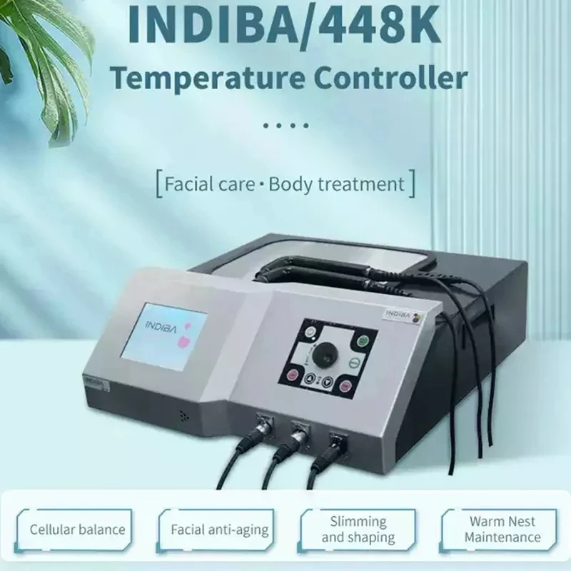 Indiba-máquina de terapia Facial y Corporal con Radiofrecuencia Tecar, sistema de adelgazamiento, eliminación de grasa Corporal, con tapa Rf de