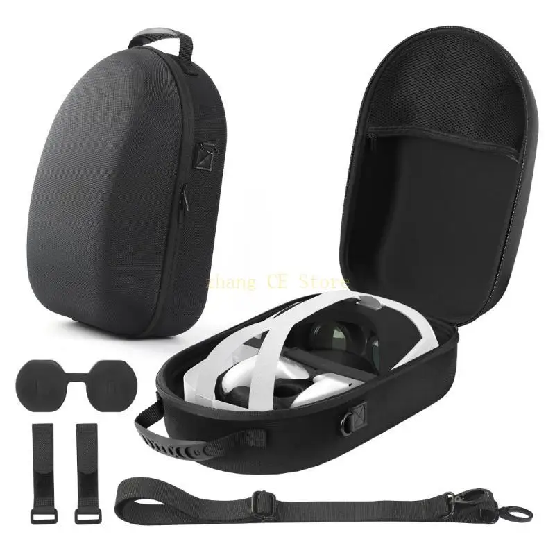

M5TD Travel Carrying Case for Quest3 Glasses Gaming Headset Controllers Device Accessories Shockproof EVA Storage Bag