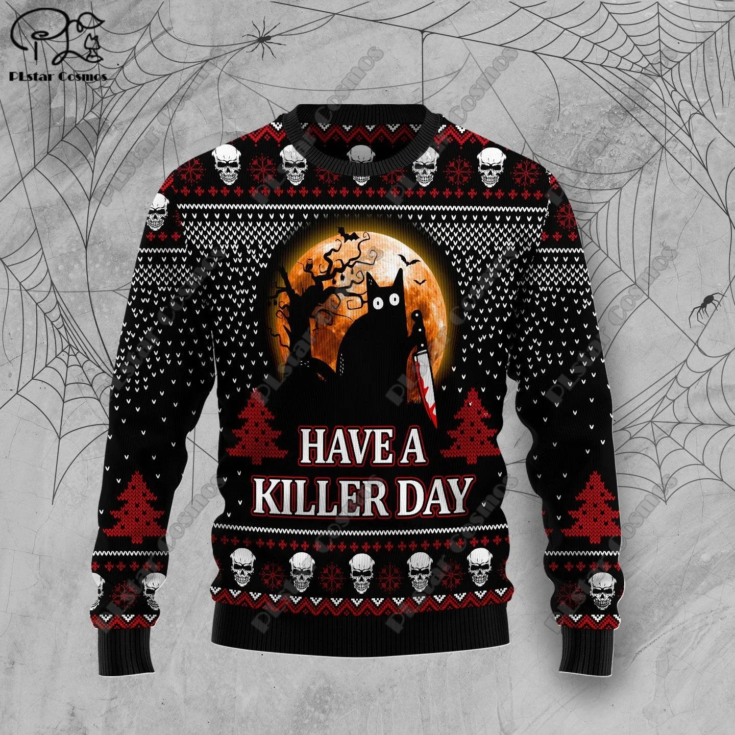 New 3D Printed Animal Custom Series Cute Christmas Pattern Ugly Sweater Street Casual Winter Sweatshirt S-32