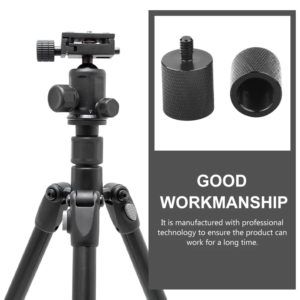 2pcs 5/8" To 1/4" Microphone Rack Screws Metal Mic Stand Adapter Tripod Screw For Camera Monopod Quick Release Plate Aluminum