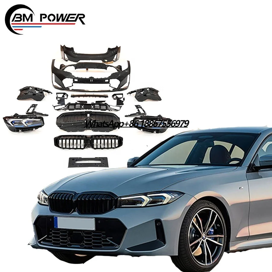 

2019-2022 Year 3 Series G20 Upgrade 2023 Year G20 LCI Body Kit Front Bumper Rear Bumper Diffuser Splitter Grille Headlights Car