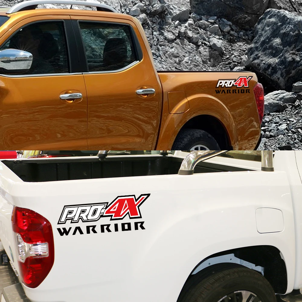 لاقط السرير الخلفي الجانب الشارات شاحنة الجرافيك برو 4X سيارة الفينيل ديكور ملصق غطاء اكسسوارات السيارات لنيسان نافارا المحارب SL ST