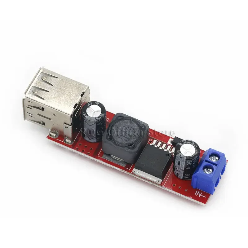 DC 6V-40V To 5V 3A Double USB Charge DC-DC Step-down Converter Module For Vehicle Charger LM2596 Dual USB