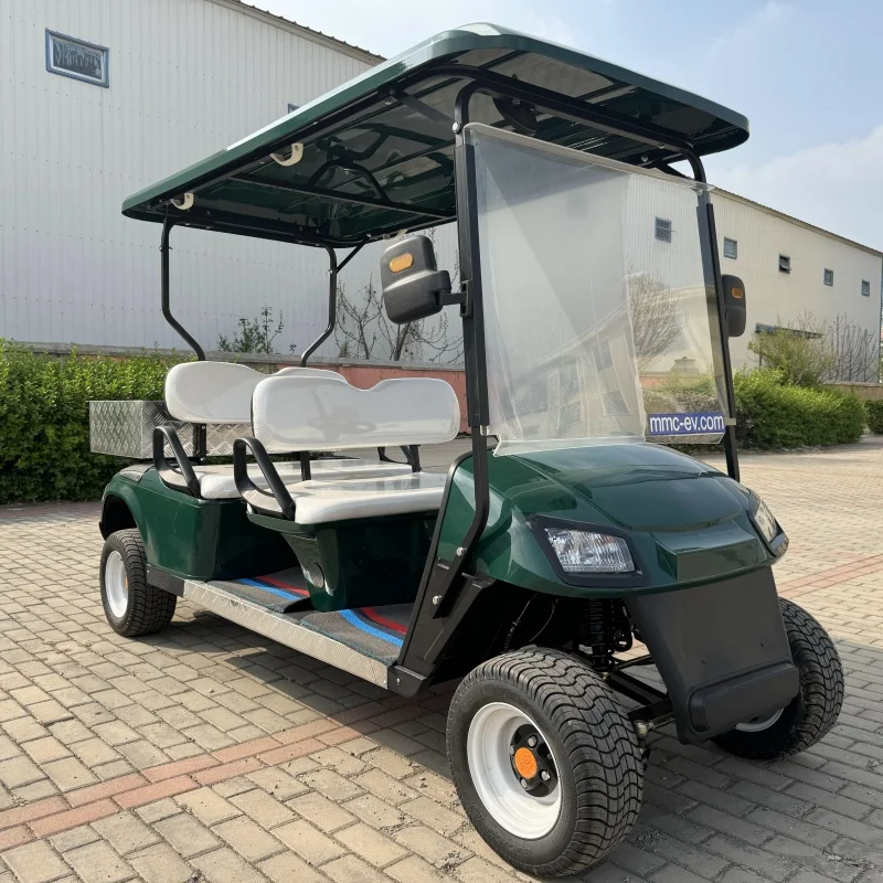 Lithium Battery Powered 7500W High Power Motor Drive Off Road Golf Cart High Safety Solar 4 Seater Golf Cart