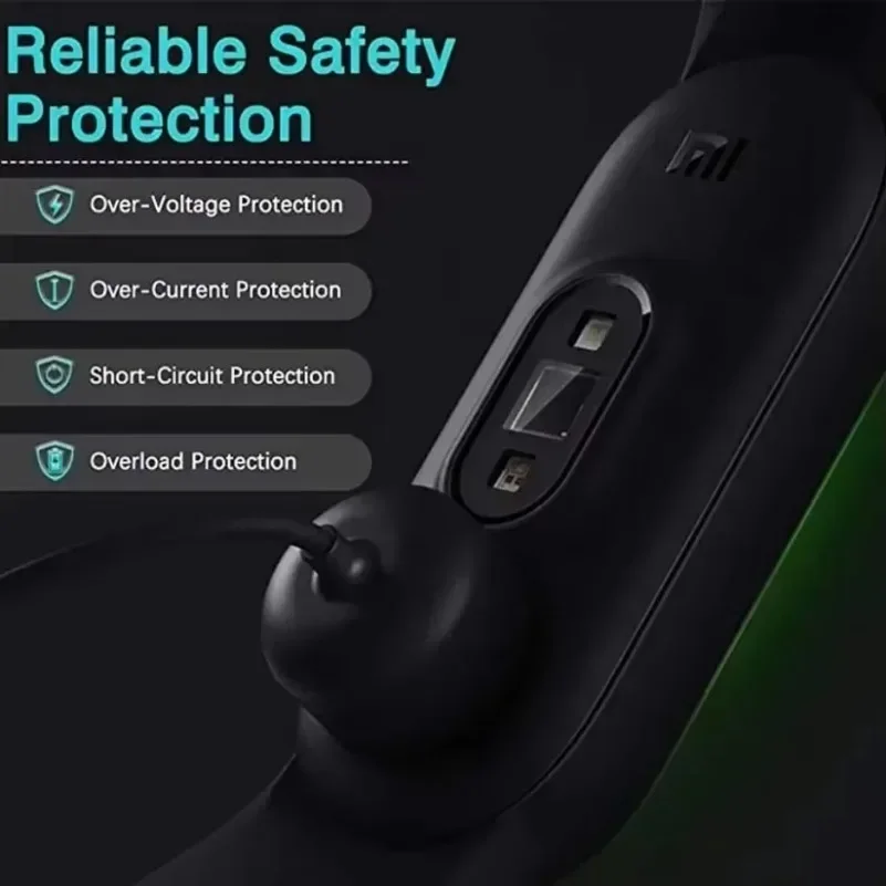 Magnetic Charge Cable for Smart Band Fitness Tracker USB Replacement Charger 2 Pin Pogo Cord Portable 1 Meter Safety