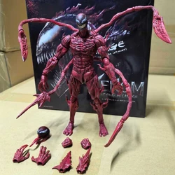 SHF Carnage Venom Action Figure ML Legends Spider-Man Figuras 22cm Manga Figurine Toys PVC Collection Model Gift for Children