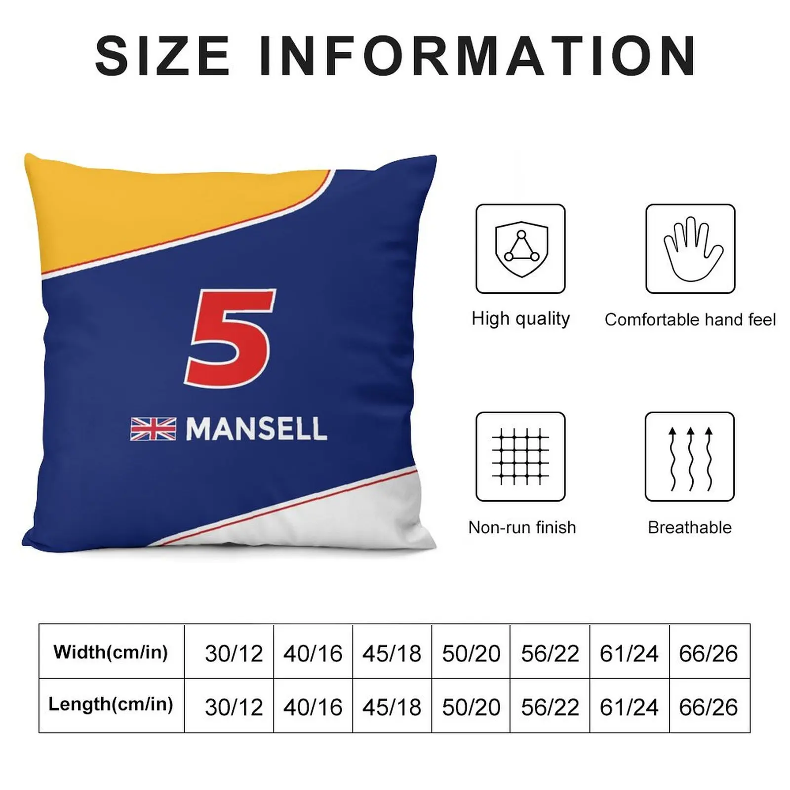 F1 Legends - Nigel Mansell Throw Pillow christmas decorations 2025 Christmas Covers pillow